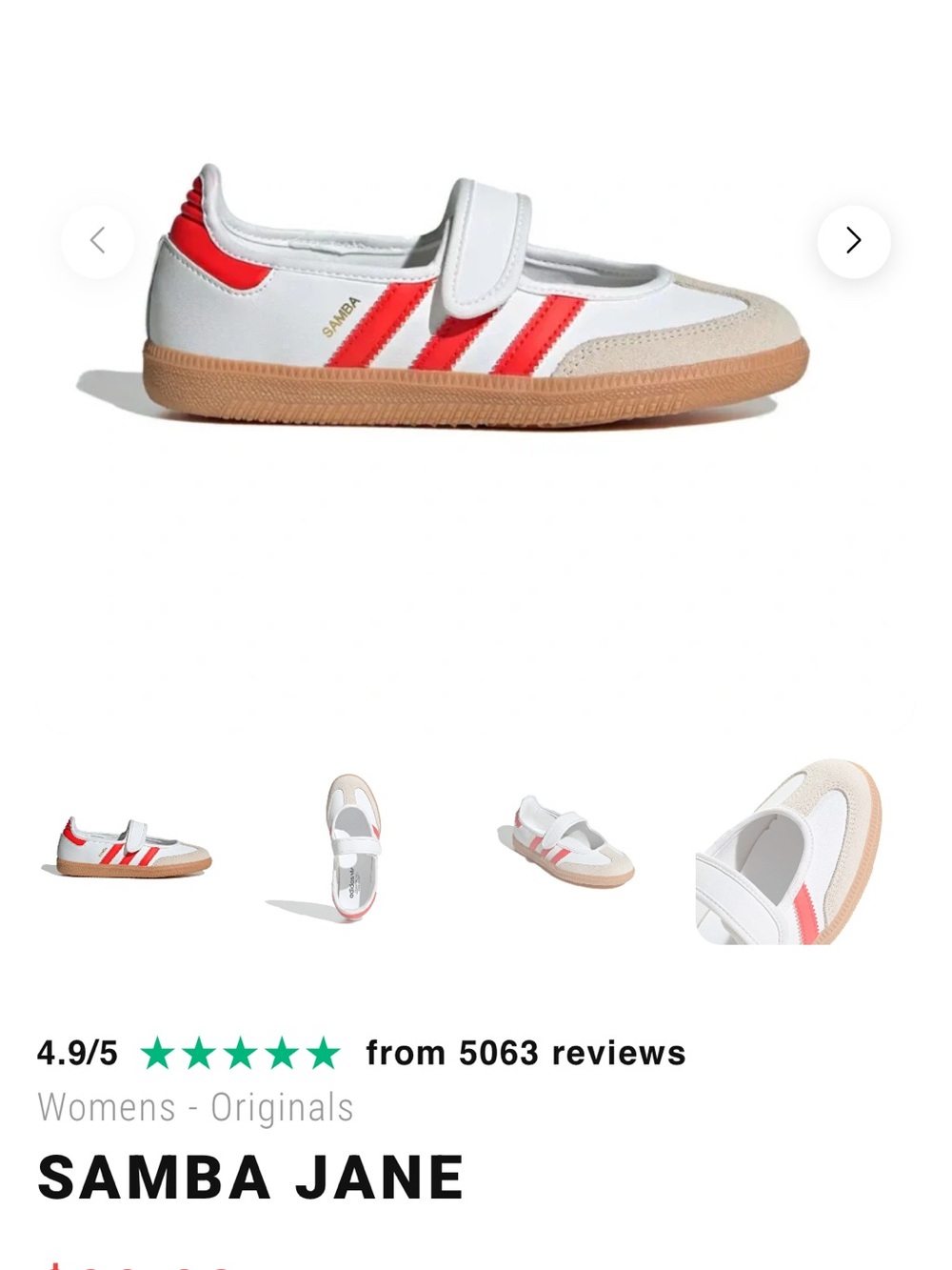 NEW adidas Samba Jane sneakers, brand new in box - Picture 7 of 9